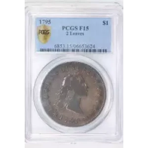 1795 $1 2 Leaves