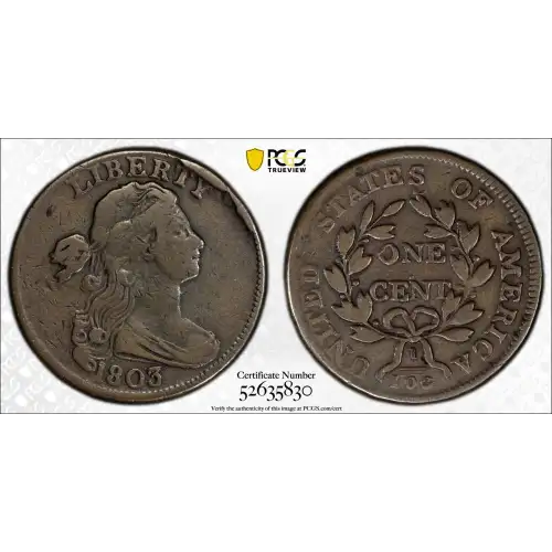 1803 1C Small Date, Small Fraction, BN