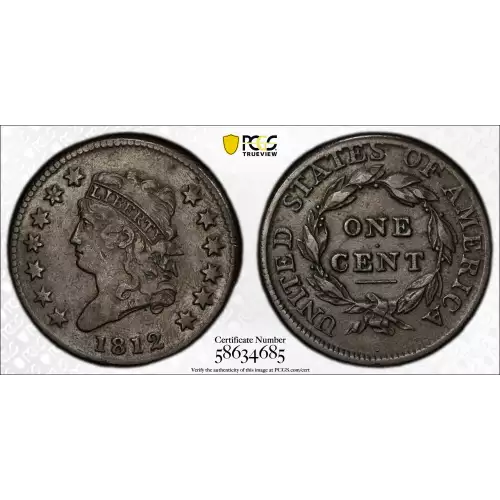 1812 1C Small Date, BN (2)