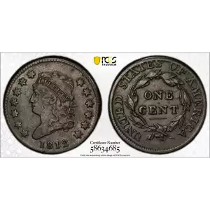 1812 1C Small Date, BN (2)