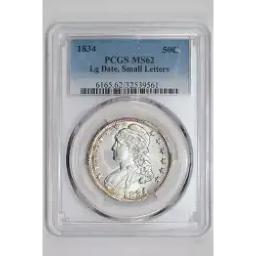 1834 50C Large Date, Small Letters