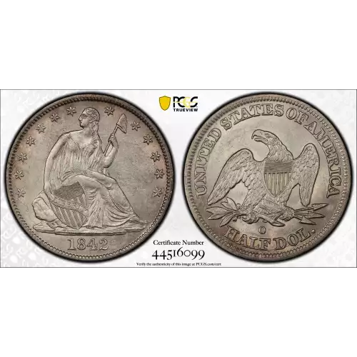 1842-O 50C Medium Date, Rev 1842