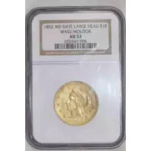 1852 WD DATE WASS, MOLITOR & CO. 