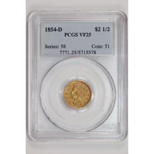 1854-D $2.50