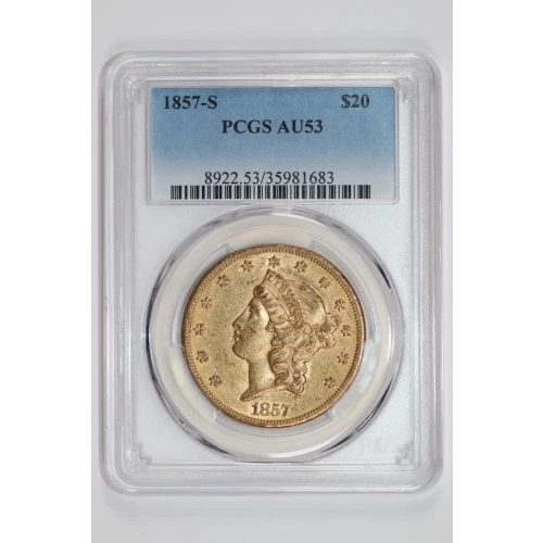 1857-S $20