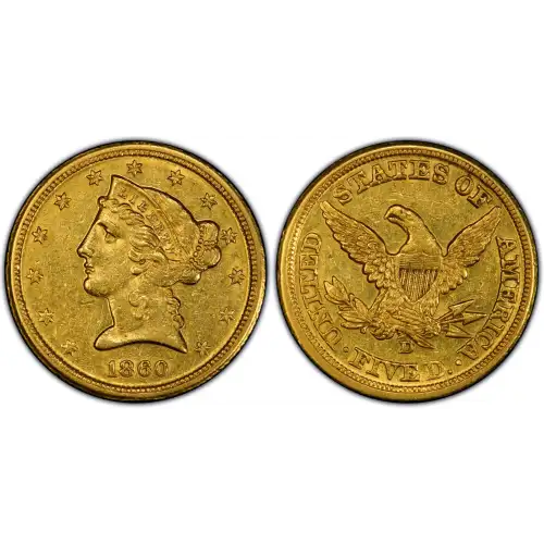 1860-D $5 Medium D (2)