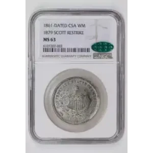 1861-DATED 1879 SCOTT RESTRIKE