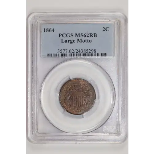 1864 2C Large Motto, RB