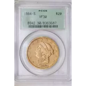 1864-S $20