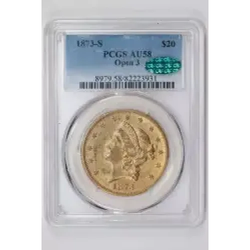 1873-S $20 Open 3