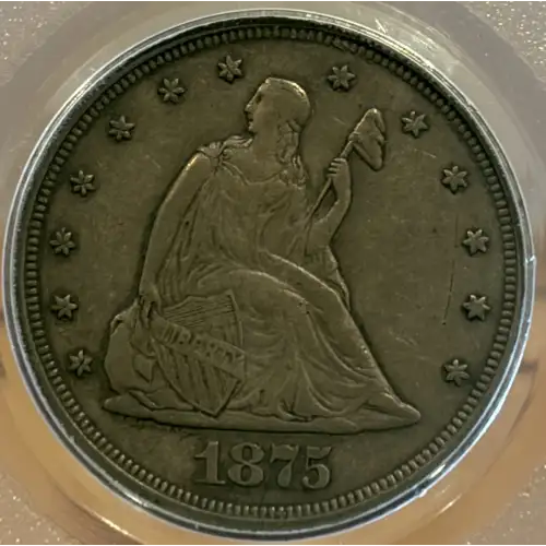 1875-S TWENTY CENT PIECE PCGS XF40 (2)