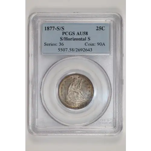1877-S/S 25C S/Horizontal S