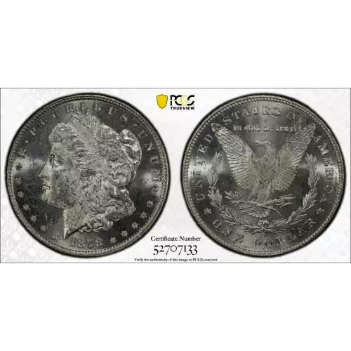 1878 7TF $1 Reverse of 1878