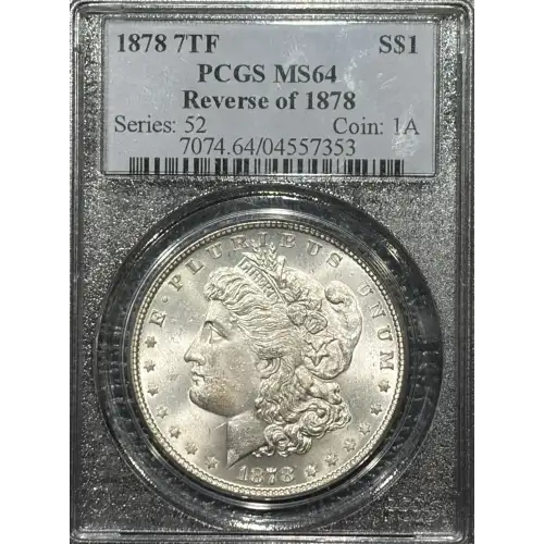 1878 7TF $1 Reverse of 1878
