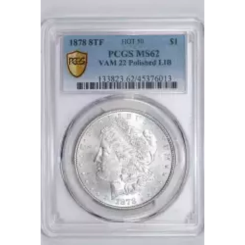 1878 8TF $1 VAM 22 Polished LIB