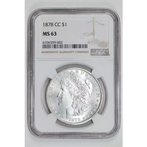 1878-CC MORGAN DOLLAR NGC MS63