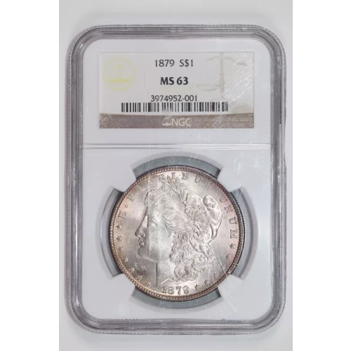 1879 MORGAN DOLLAR NGC MS63