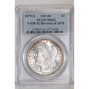 1879-S $1 VAM 42 Reverse of 1878