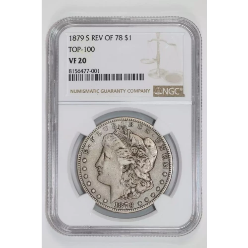 1879-S REVERSE 1878 MORGAN DOLLAR NGC VF20