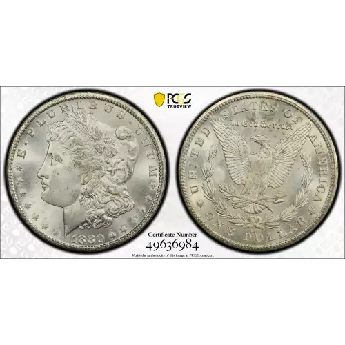 1880-CC MORGAN DOLLAR PCGS MS66