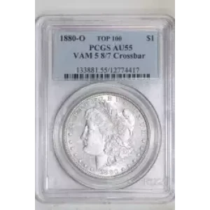 1880-O $1 VAM 5 8/7 Crossbar