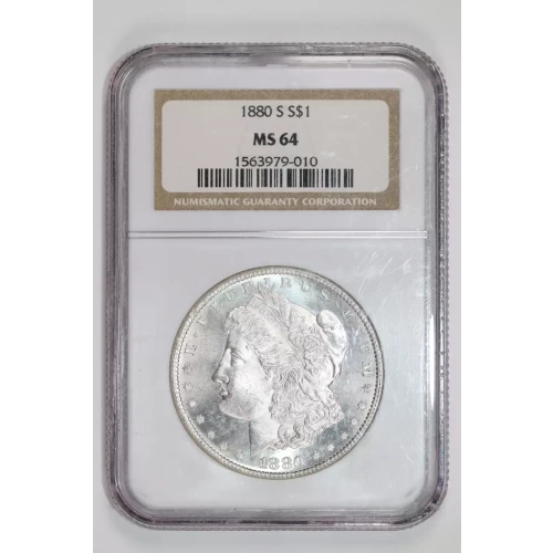 1880-S MORGAN DOLLAR NGC MS64