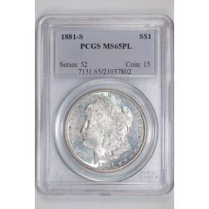 1881-S $1, PL