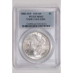 1882-O/S $1 VAM 3 O/S EDS TOP 100