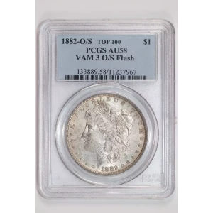 1882-O/S $1 VAM 3 O/S Flush TOP 100