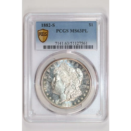 1882-S $1, PL (3)