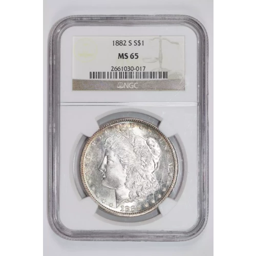 1882-S MORGAN DOLLAR NGC MS65