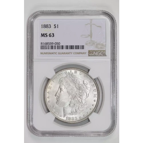 1883 MORGAN DOLLAR NGC MS63