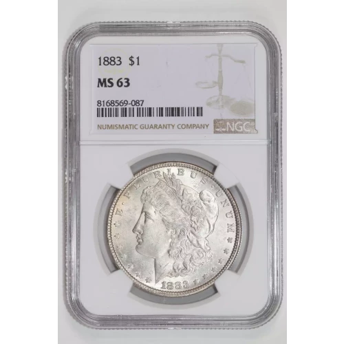 1883 MORGAN DOLLAR NGC MS63