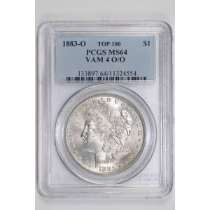 1883-O $1 VAM 4 O/O TOP 100
