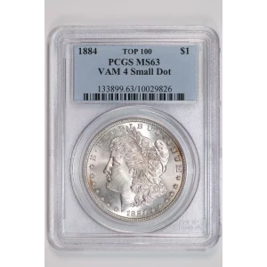 1884 $1 VAM 4 Small Dot TOP 100 (2)