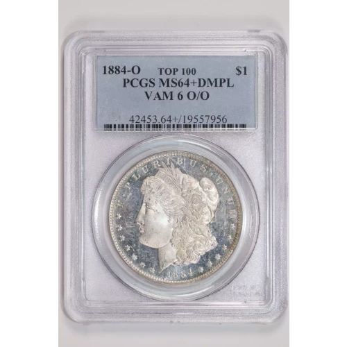 1884-O $1 VAM 6 O/O TOP 100, DMPL