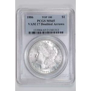 1886 $1 VAM 17 Doubled Arrows TOP 100