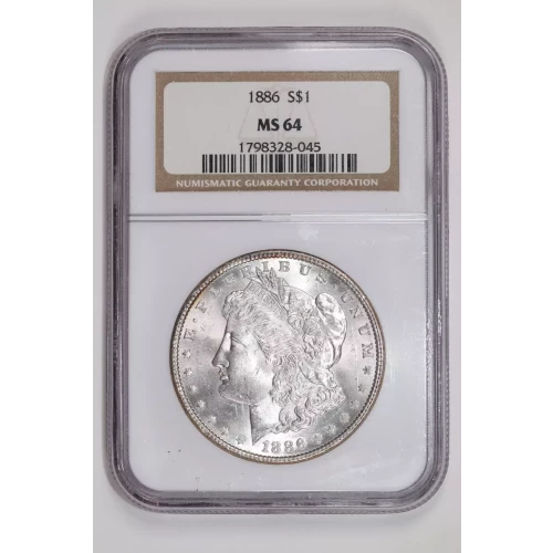 1886 MORGAN DOLLAR NGC MS64 (2)