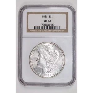 1886 MORGAN DOLLAR NGC MS64 (2)