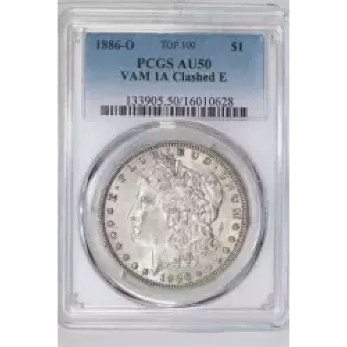 1886-O $1 VAM 1A Clashed E (2)