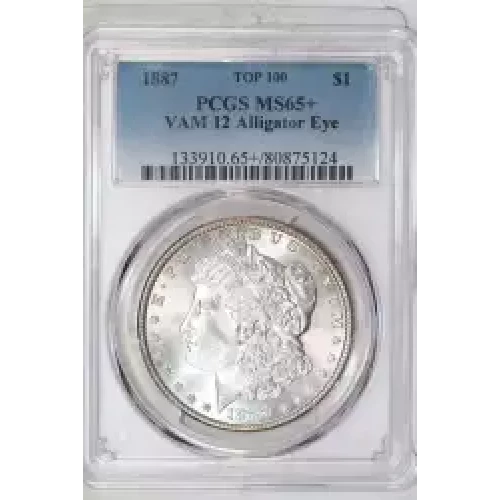 1887 $1 VAM 12 Alligator Eye