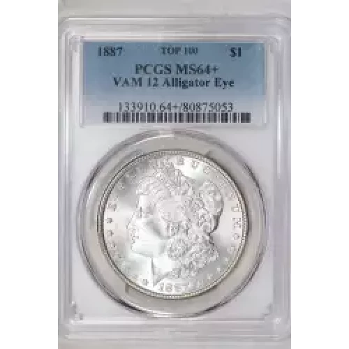 1887 $1 VAM 12 Alligator Eye