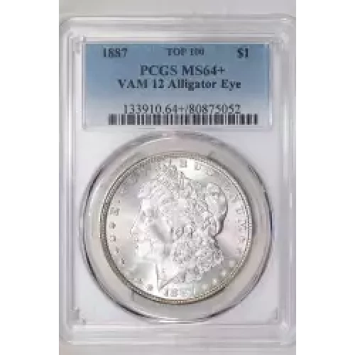 1887 $1 VAM 12 Alligator Eye