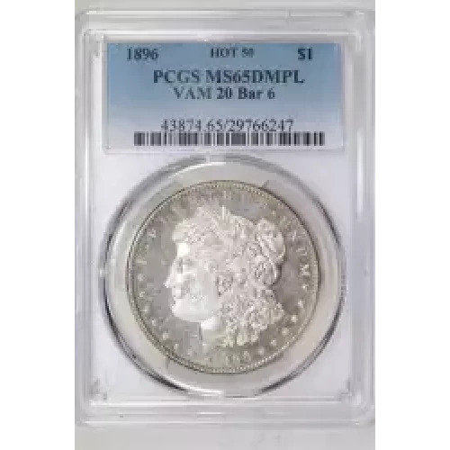 1887 $1 VAM 12 Alligator Eye