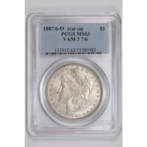 1887/6-O $1 VAM 3 7/6 TOP 100