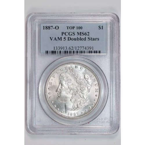 1887-O $1 VAM 5 Doubled Stars TOP 100