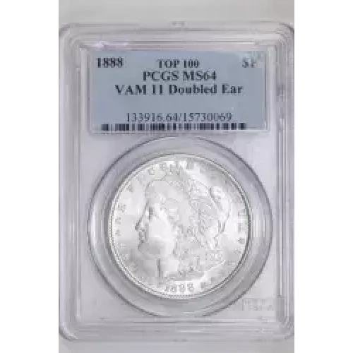 1888 $1 VAM 11 Doubled Ear