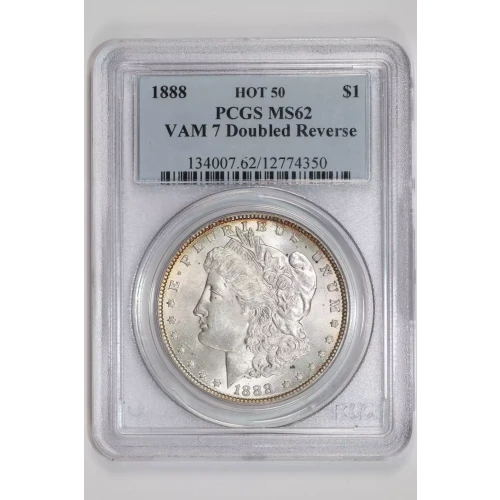 1888 $1 VAM 7 Doubled Reverse HOT 50