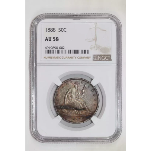 1888 50C NGC AU58
 (2)