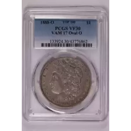 1888-O $1 VAM 17 Oval O